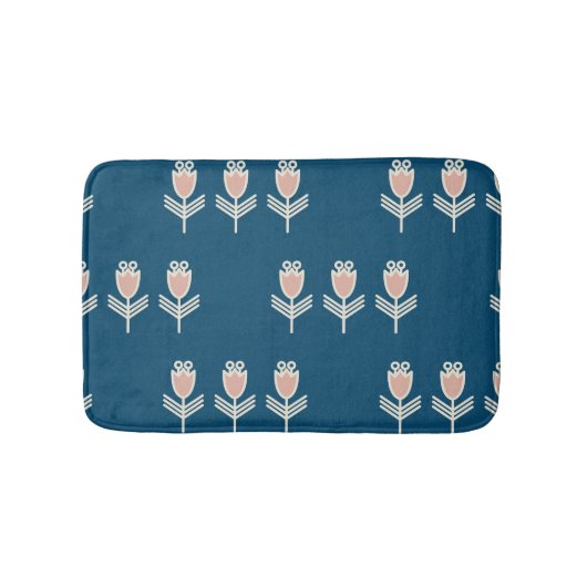 民族フローラ:ヴィンテージ装飾オーナメント バスマット (正面)