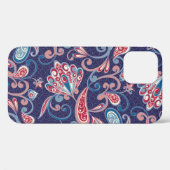 民族フローラ:抽象芸術オリエンタルシームレス。 Case-Mate iPhoneケース (裏面 (横))