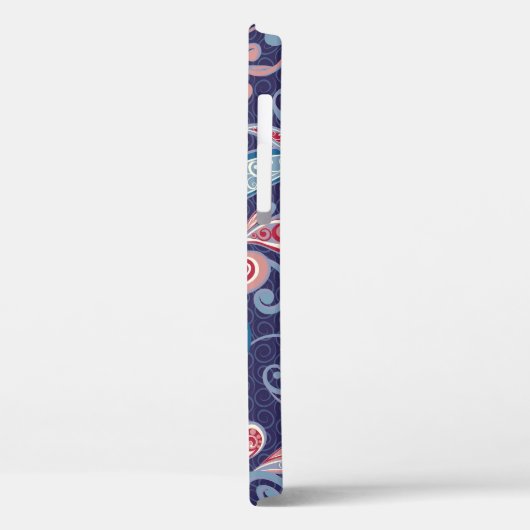 民族フローラ:抽象芸術オリエンタルシームレス。 Case-Mate iPhoneケース (裏面 / 左)