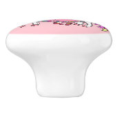 民族プリンセスとユニコーン セラミックノブ (側面)