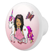 民族プリンセスとユニコーン セラミックノブ (右)