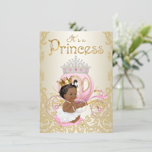 民族プリンセスベビーシャワー招待状 招待状 (スタンド正面)