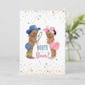 民族ベビーブーツまたは弓ジェンダーの明かす 招待状 (スタンド正面)