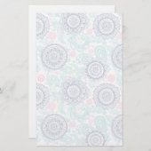 民族ペイズリーパターン 便箋 (正面/裏面)