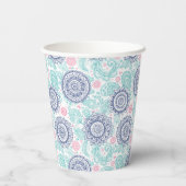 民族ペイズリー型 紙コップ (裏面)