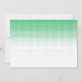 民族レトロレディが鳥のクリスマスを反転 カード (裏面)