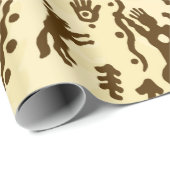 民族先住民先史的なイーグル太陽のシンボ ラッピングペーパー (ロールコーナー)