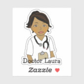 民族医パーソナライズされた師、ナース、ヘルパー名 シール (シート)