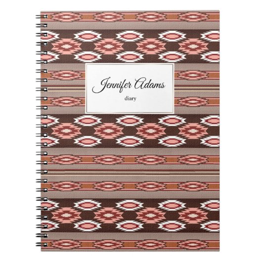 民族南西部パターン。名前. ノートブック (正面)