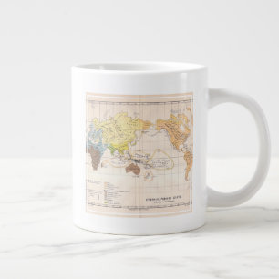 民族地図 ジャンボコーヒーマグカップ
