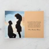 民族夫婦妊娠祝いスピリチュアル カード (内部)