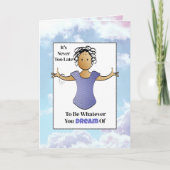 民族女性漫画おもしろいことわざ60誕生日 カード (正面)