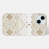 民族幾何学模様フラワートライバルシームレスパターン 2 Case-Mate iPhoneケース (裏面 (横))