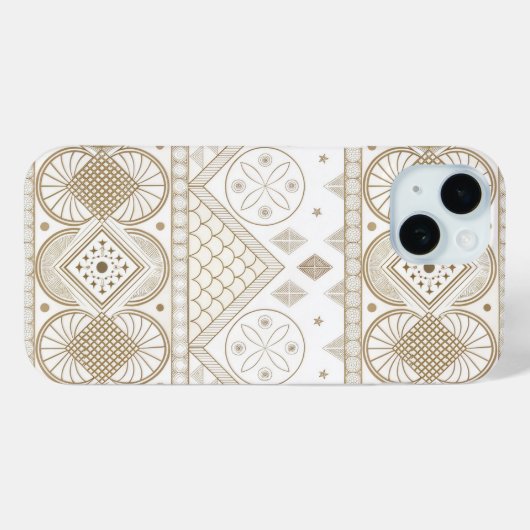 民族幾何学模様フラワートライバルシームレスパターン 2 Case-Mate iPhoneケース (裏面 (横))