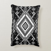 民族幾何学縁どインディアン、抽象芸術。 アクセントクッション (裏面(縦))