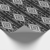 民族幾何学縁どインディアン、抽象芸術。 ラッピングペーパー (角)