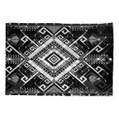 民族幾何学縁どインディアン、抽象芸術。 枕カバー (裏面)