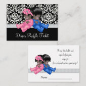 民族性リビールおむつラッフルチケット エンクロージャーカード (正面/裏面)