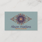 民族手描きオーナメント 名刺 (正面)