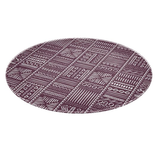 民族手描きパターン:ヴィンテージスタイル カッティングボード (角)