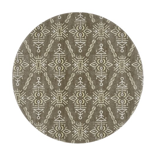 民族手描きボホタイル カッティングボード (正面)