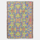 民族抽象芸術パターン スローブランケット (正面縦)