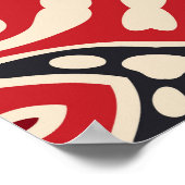 民族抽象芸術フェスティバルヴィンテージオーナメント ポスター (角)