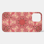 民族抽象芸術花、マンダラシームレス。 Case-Mate iPhoneケース (裏面 (横))