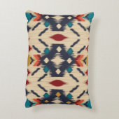民族抽象芸術：部族の幾何学的プリント。 アクセントクッション (裏面(縦))