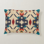 民族抽象芸術：部族の幾何学的プリント。 アクセントクッション (裏面)