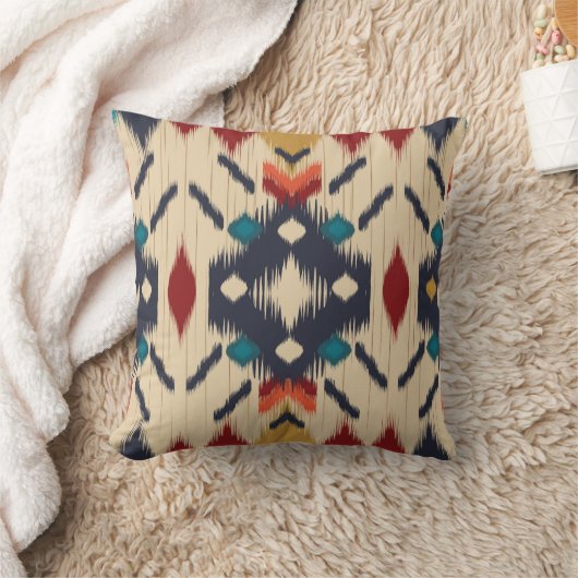 民族抽象芸術:部族の幾何学的プリント。 クッション (ブランケット)