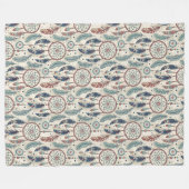 民族族伝統的の鮮やかドリームキャッチャー フリースブランケット (正面(横))