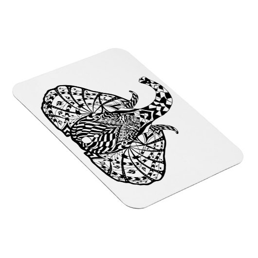 民族柄の象 マグネット (右側)