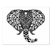 民族柄の象 ラバースタンプ (インプリント)