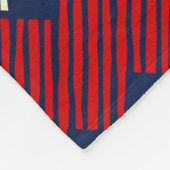 民族柄レース刺繍 フリースブランケット (角)