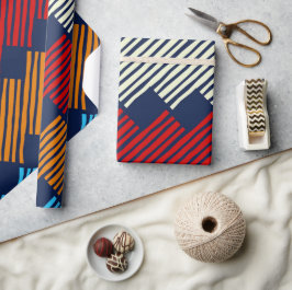 民族柄レース刺繍 ラッピングペーパー