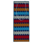 民族柄レース刺繍 ワインギフトバッグ (裏面)