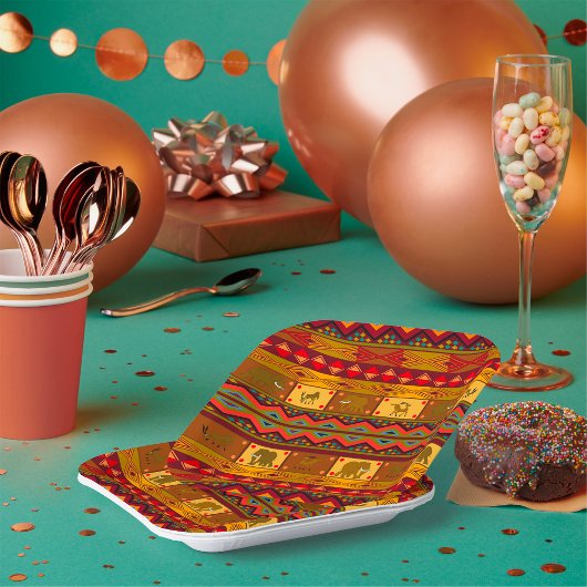 民族様式 ペーパープレート