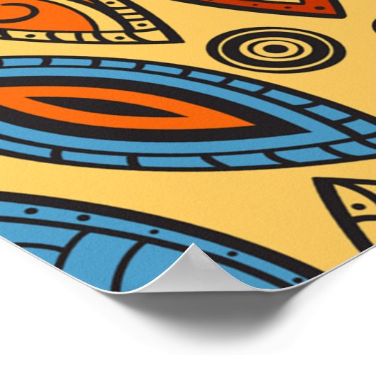 民族様式 ポスター (角)