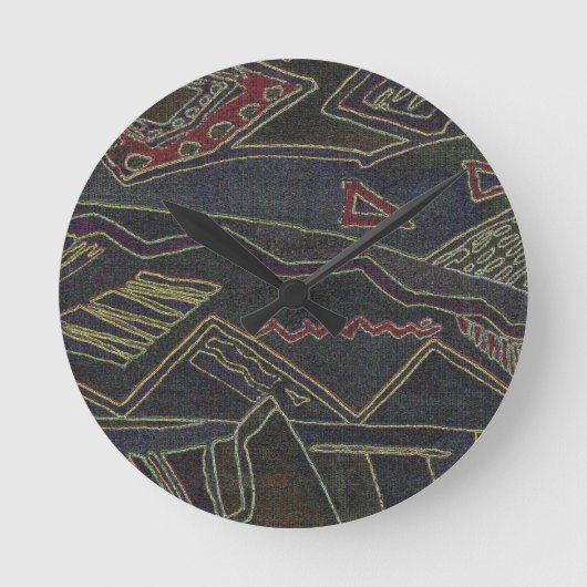 民族様式 ラウンド壁時計 (正面)