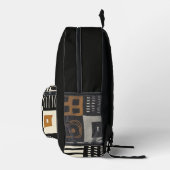 民族泥の布アフリカ印刷バックパック プリントバックパック (右)