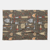 民族狩りパターン キッチンタオル (横)