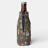 民族狩りパターン ボトルクーラー (ボトル裏面)