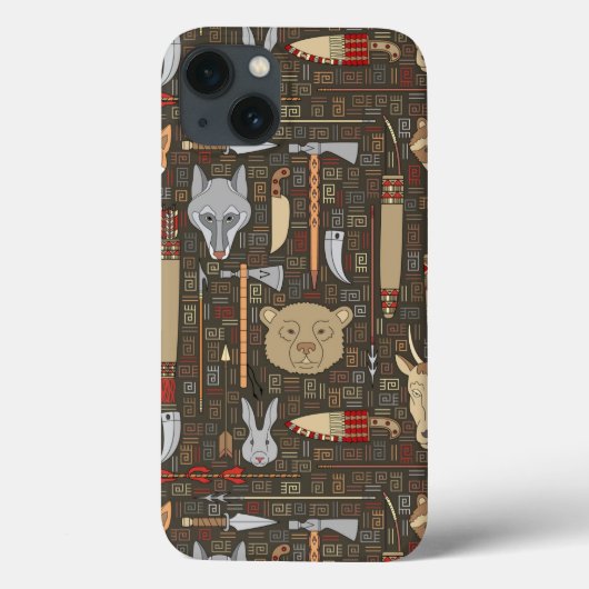 民族狩りパターン Case-Mate iPhoneケース (裏面)