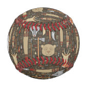 民族狩り型 野球ボール (正面)