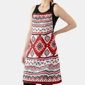 民族白黒赤、ウクライナのモチーフ。 エプロン (インサイチュ)
