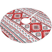 民族白黒赤、ウクライナのモチーフ。 ブラッシュドポリエステルツリースカート (アングル)