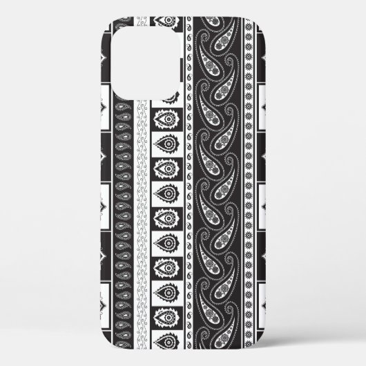 民族白黒：時代を超越したパターン Case-Mate iPhoneケース (裏面)