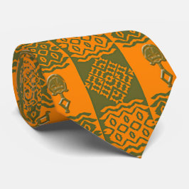 民族的なアフリカ系パターン ネクタイ