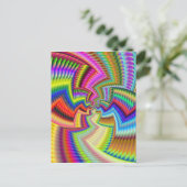 民族的なファンキー色彩 ポストカード (スタンド正面)